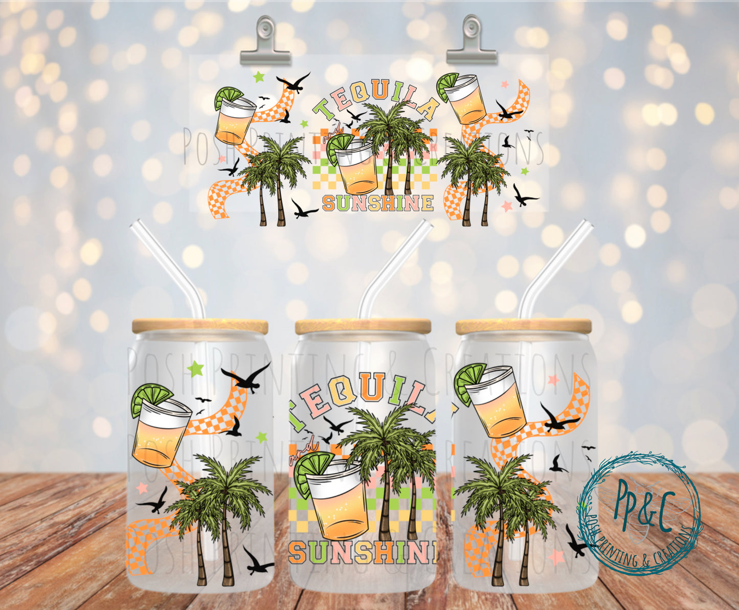 #281 TEQUILA SUNSHINE  UV DTF WRAP